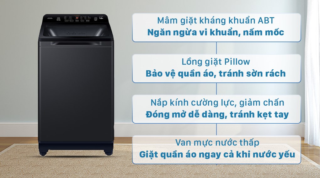 Máy giặt Aqua 8.8 kg AQW-FR88GT.BK - 2