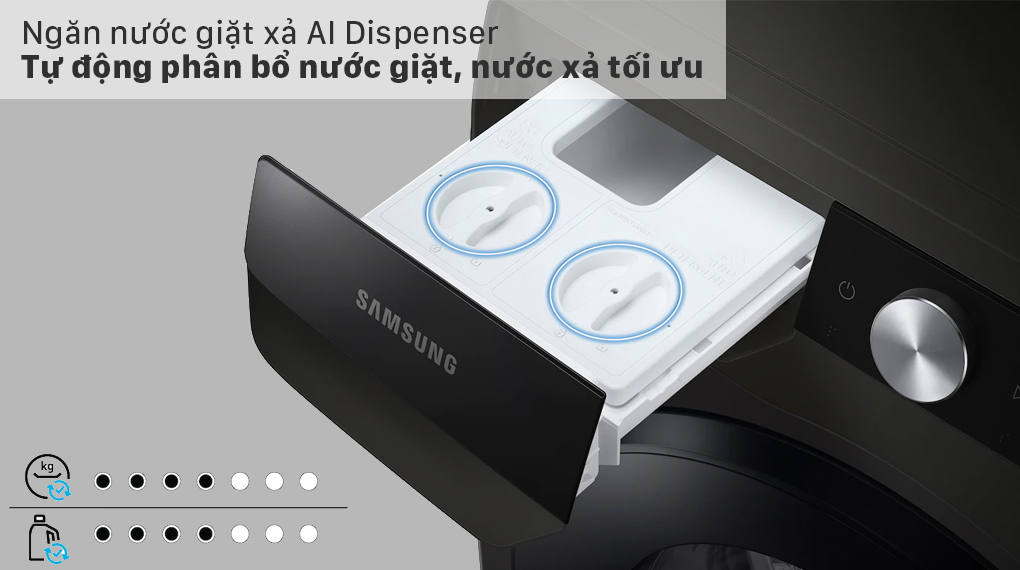 Máy giặt sấy Samsung Inverter 21 kg WD21T6500GV/SV - AI Dispenser