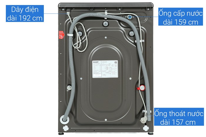 Máy giặt Sharp Inverter 9.5 Kg ES-FK954SV-G Màu Xám