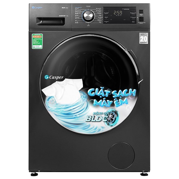 Máy giặt Casper Inverter 12.5 kg WF-125I140BGB