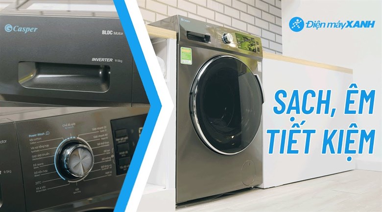 Máy giặt Casper Inverter 10.5 kg WF-105I150BGB