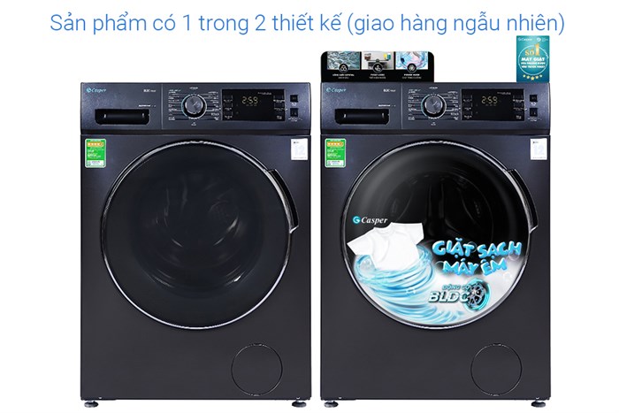 Máy giặt Casper Inverter 9.5 kg WF-95I140BGB Màu Ghi