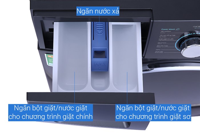 Máy giặt Casper Inverter 9.5 kg WF-95I140BGB Màu Ghi