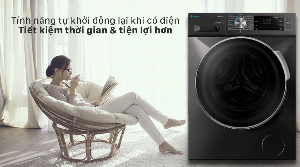 Máy giặt Casper Inverter 8.5 kg WF-85I140BGB - 19