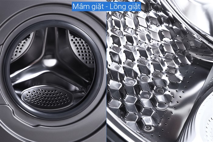 Máy giặt Casper Inverter 8.5 kg  WF-85I140BGB Màu Ghi