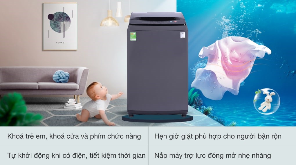 Máy giặt Casper 8.5 kg WT-85N68BGA