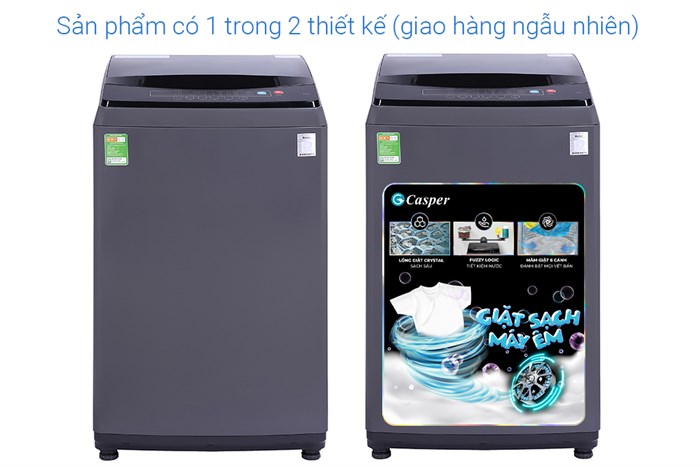 Máy giặt Casper 8.5 kg WT-85N68BGA Màu Ghi