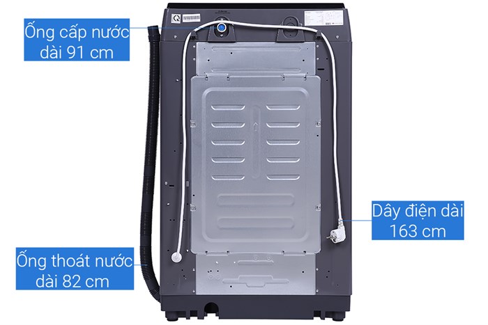 Máy giặt Casper 8.5 kg WT-85N68BGA Màu Ghi