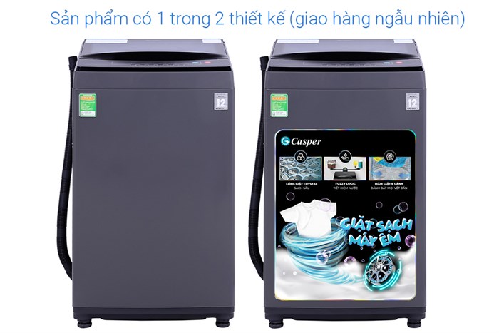 Máy giặt Casper 7.5 kg WT-75N70BGA Màu Ghi