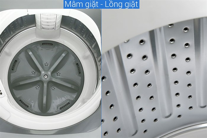 Máy giặt Aqua 8 KG AQW-KS80GT S Màu Bạc