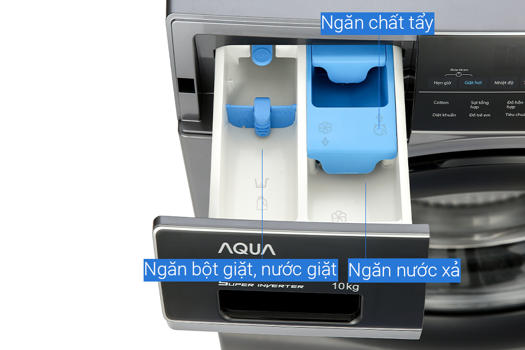 Siêu thị máy giặt Aqua Inverter 10 KG AQD-A1000G S