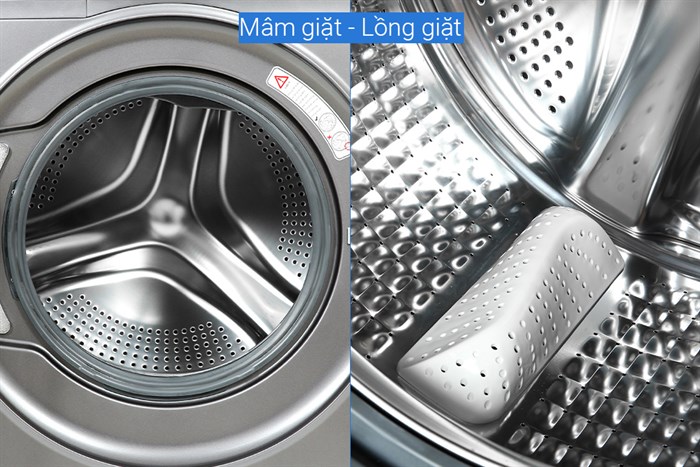 Máy giặt Aqua Inverter 10 KG AQD-A1000G S Màu Bạc