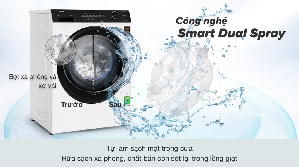 Máy giặt Aqua Inverter 10 KG AQD-A1000G W