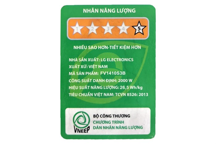 Máy giặt LG AI DD Inverter 10 kg FV1410S3B Màu Đen