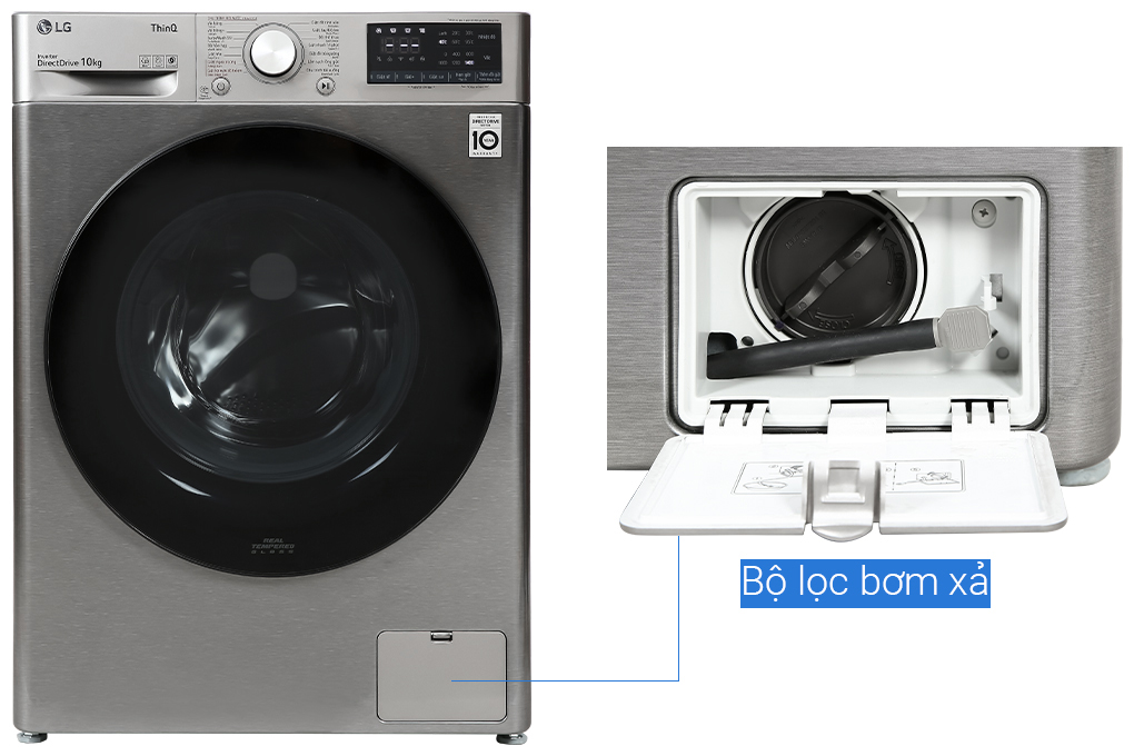 Máy giặt LG Inverter 10 kg FV1410S4P giá rẻ