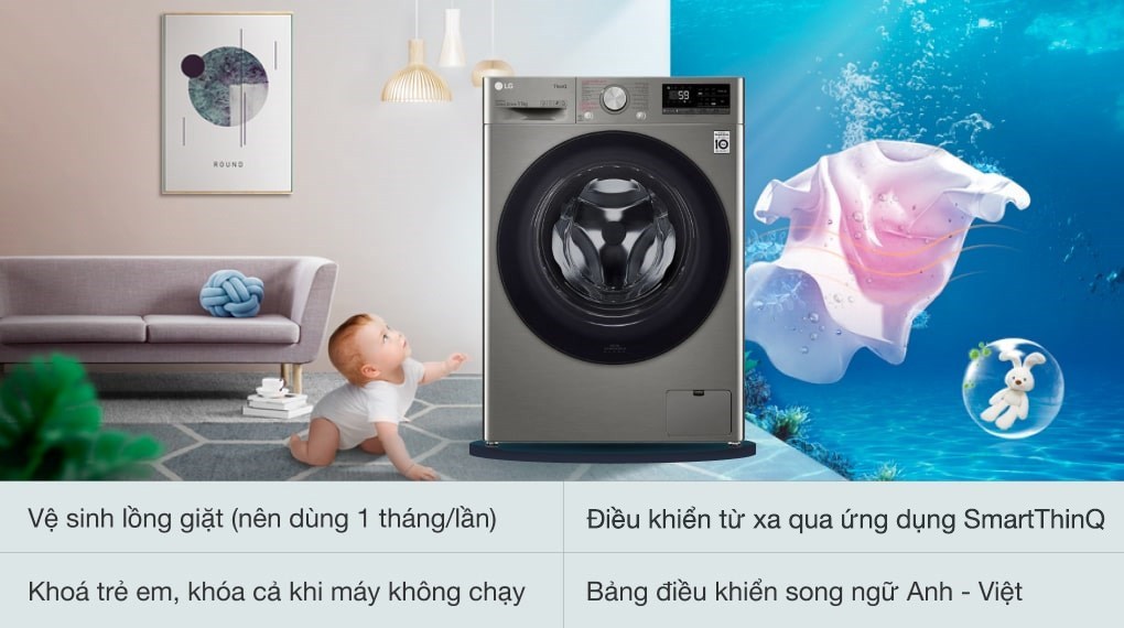 Máy giặt LG AI DD Inverter 11 kg FV1411S4P