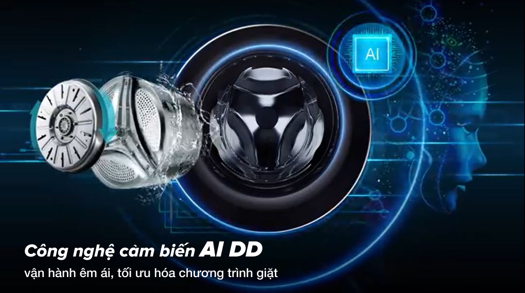 Máy giặt LG Inverter 11 kg FV1411S5W - Công nghệ AI DD