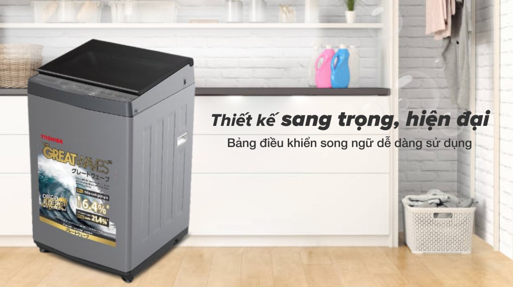 Máy giặt Toshiba Inverter 12 kg AW-DUK1300KV(SG) - Thiết kế hiện đại