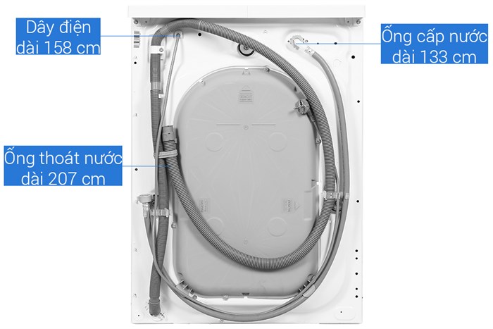 Máy giặt Electrolux Inverter 8 kg EWF8024P5WB Màu Trắng