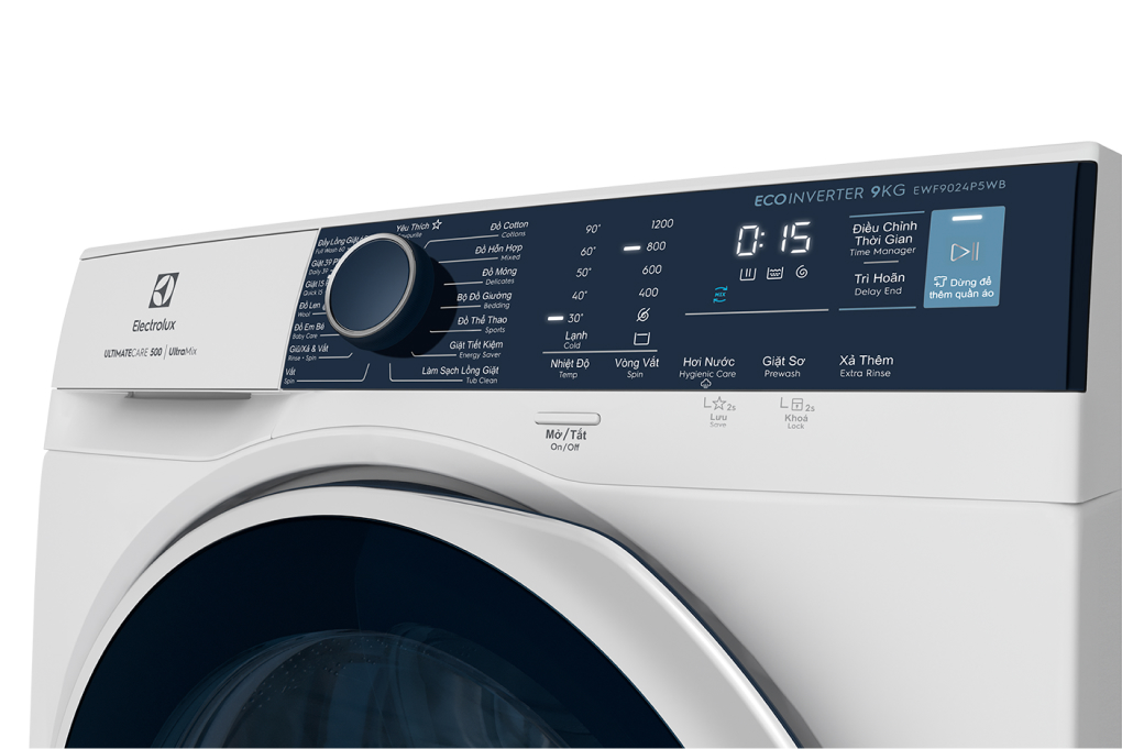 Máy giặt Electrolux UltimateCare 500 Inverter 9 kg EWF9024P5WB Màu Trắng