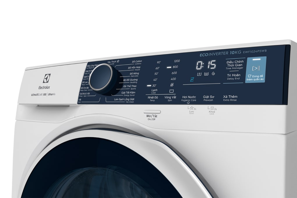 Máy giặt Electrolux UltimateCare 500 Inverter 10 kg EWF1024P5WB Màu Trắng