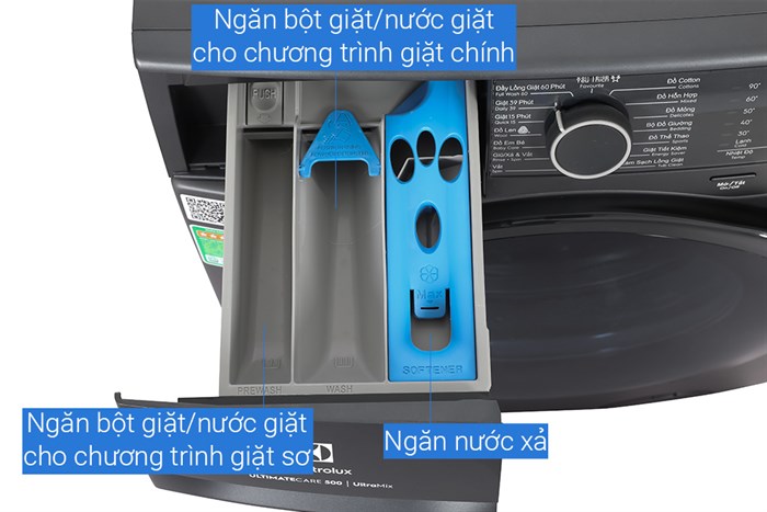 Máy giặt Electrolux UltimateCare 500 Inverter 10 kg EWF1024P5SB Màu Xám