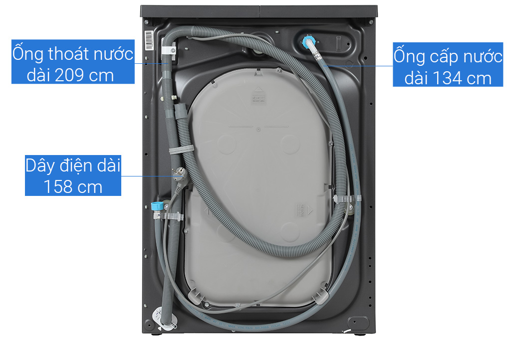 Máy giặt Electrolux UltimateCare 500 Inverter 10 kg EWF1024P5SB Màu Xám