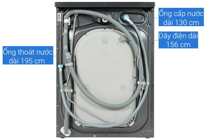 Máy giặt Electrolux UltimateCare 700 Inverter 9 kg EWF9042R7SB Màu Xám