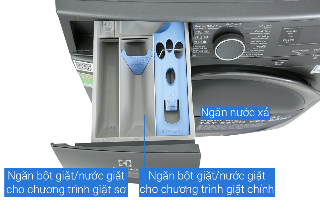 Máy giặt Electrolux UltimateCare 700 Inverter 10 kg EWF1042R7SB Màu Xám