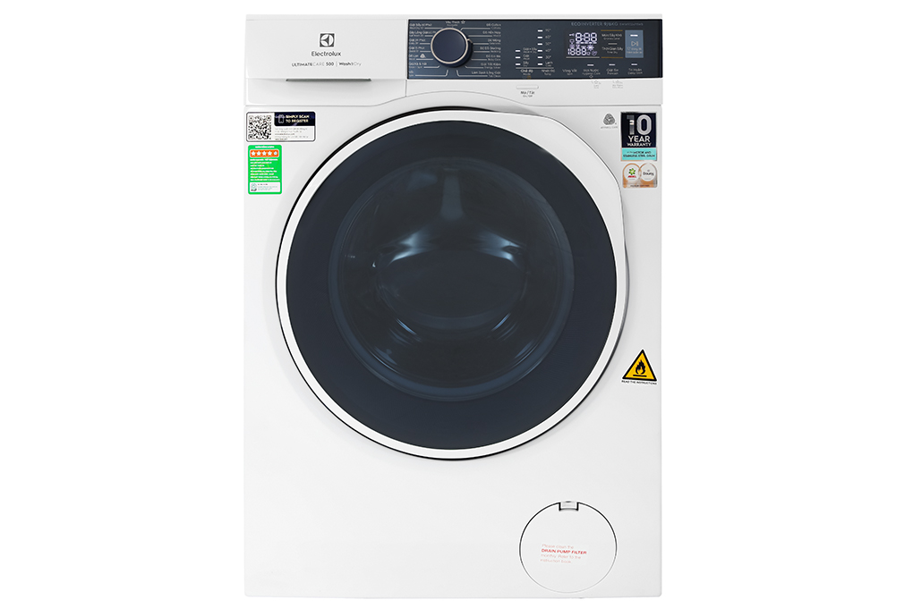 Máy giặt sấy Electrolux UltimateCare 500 Inverter giặt 9 kg - sấy 6 kg EWW9024P5WB Màu Trắng