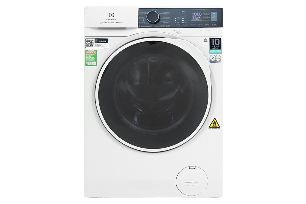Máy giặt sấy Electrolux UltimateCare 500 Inverter giặt 10 kg - sấy 7 kg EWW1024P5WB Màu Trắng