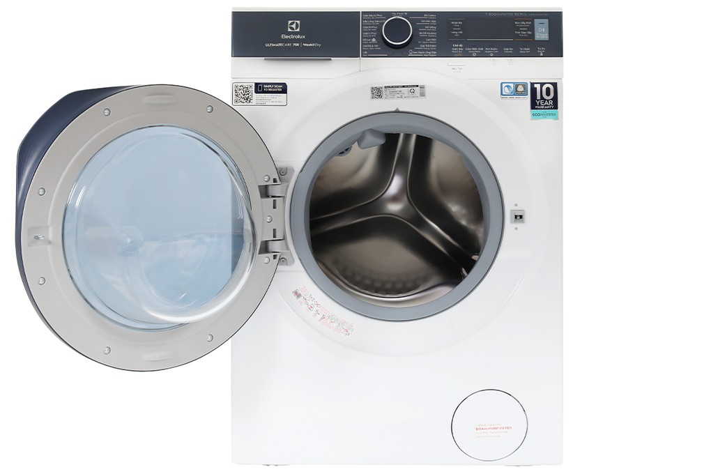 Máy giặt sấy Electrolux UltimateCare 700 Inverter giặt 11 kg - sấy 7 kg EWW1142Q7WB Màu Trắng