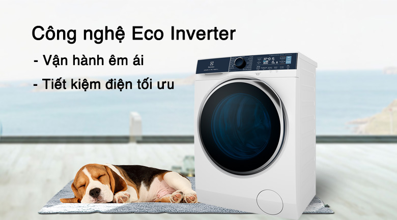 Máy giặt sấy Electrolux Inverter 11 kg EWW1142Q7WB-Vận hành êm, tiết kiệm điện tối ưu nhờ công nghệ Eco Inverter