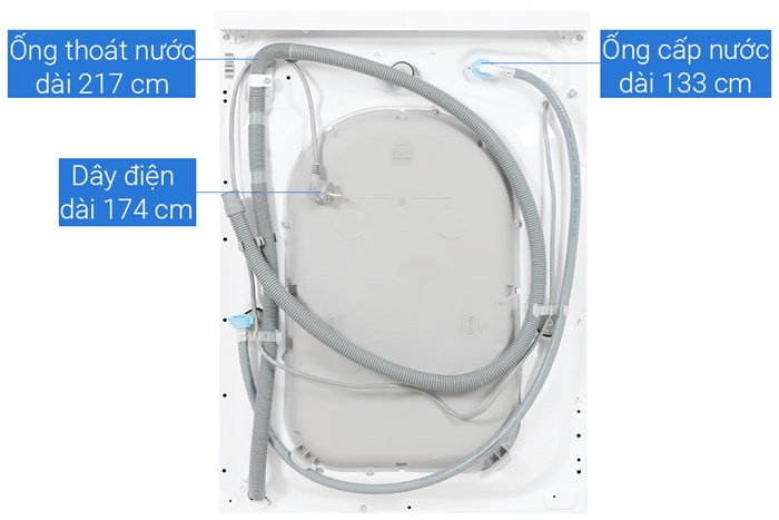 Máy giặt sấy Electrolux UltimateCare 700 Inverter giặt 11 kg - sấy 7 kg EWW1142Q7WB Màu Trắng