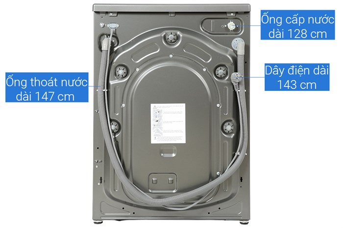 Máy giặt Beko Inverter 8 kg WCV8614XB0STS Màu Xám