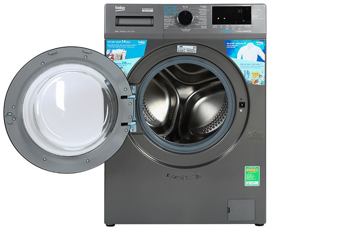 Máy giặt Beko Inverter 10 kg WCV10614XB0STM Màu Xám đậm