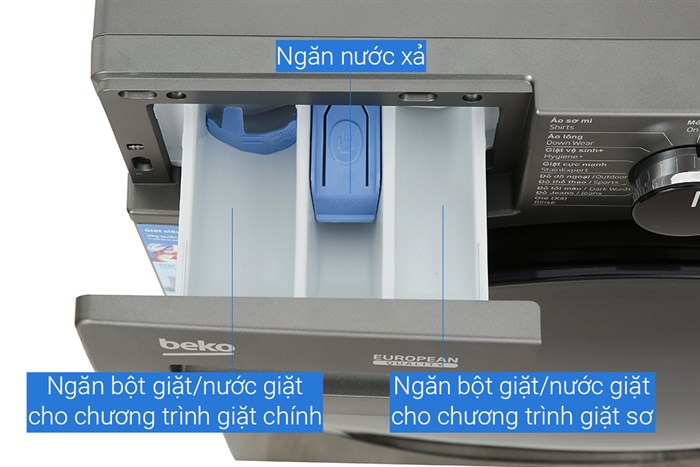 Máy giặt Beko Inverter 10 kg WCV10648XSTM Màu Xám nhạt
