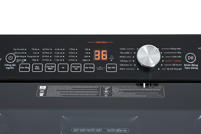 Máy giặt Aqua 10 Kg AQW-FR101GT BK Màu Đen