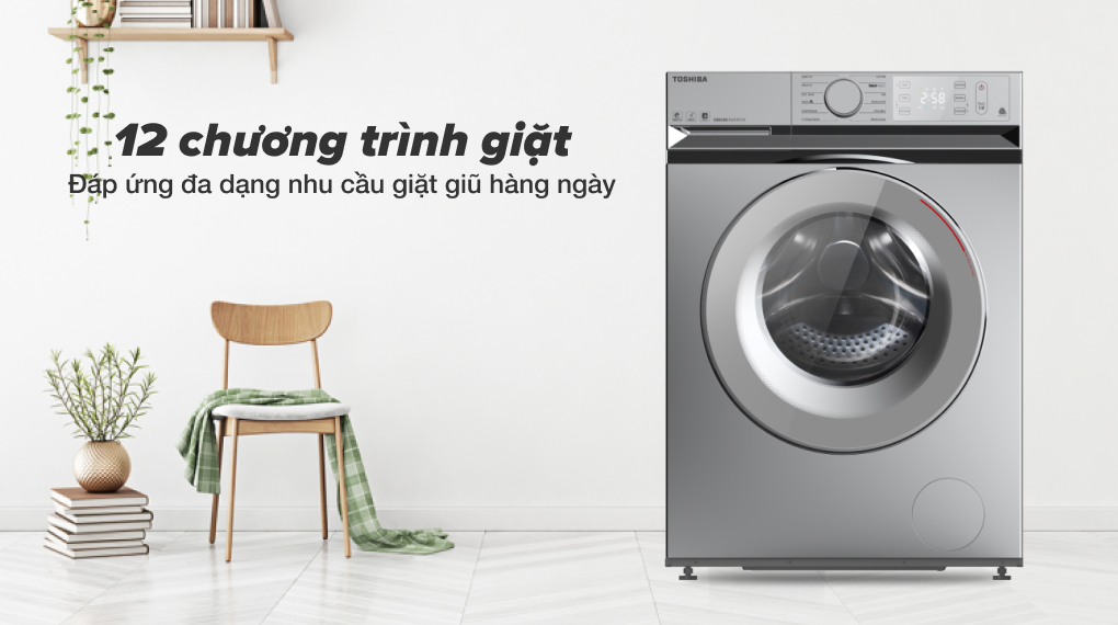 Máy giặt Toshiba 8.5 kg TW-BL95A4V(SS) - Chương trình giặt