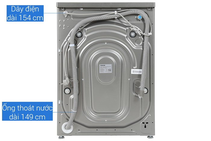 Máy giặt Toshiba inverter 9.5 kg TW-BL105A4V(SS) Màu Xám