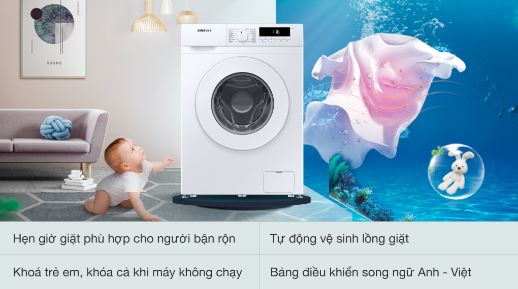Samsung WW90T3040W - 9 Kg Washing Machine - 220-240 Volt 50 Hz