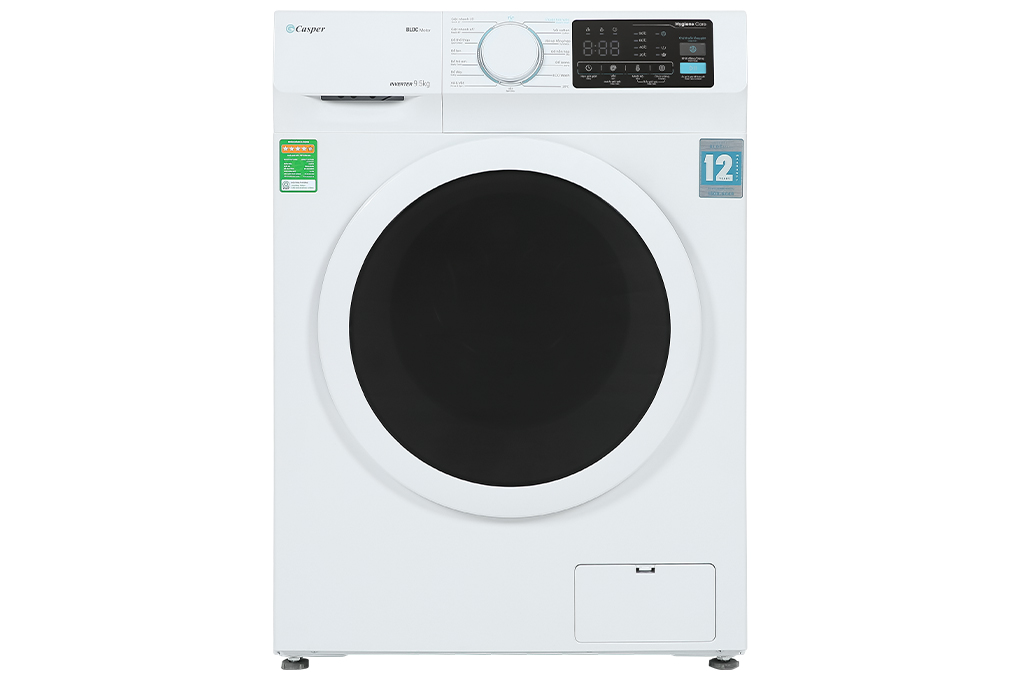 Máy giặt Casper Inverter 9.5 KG WF-95I140BWC Màu Trắng