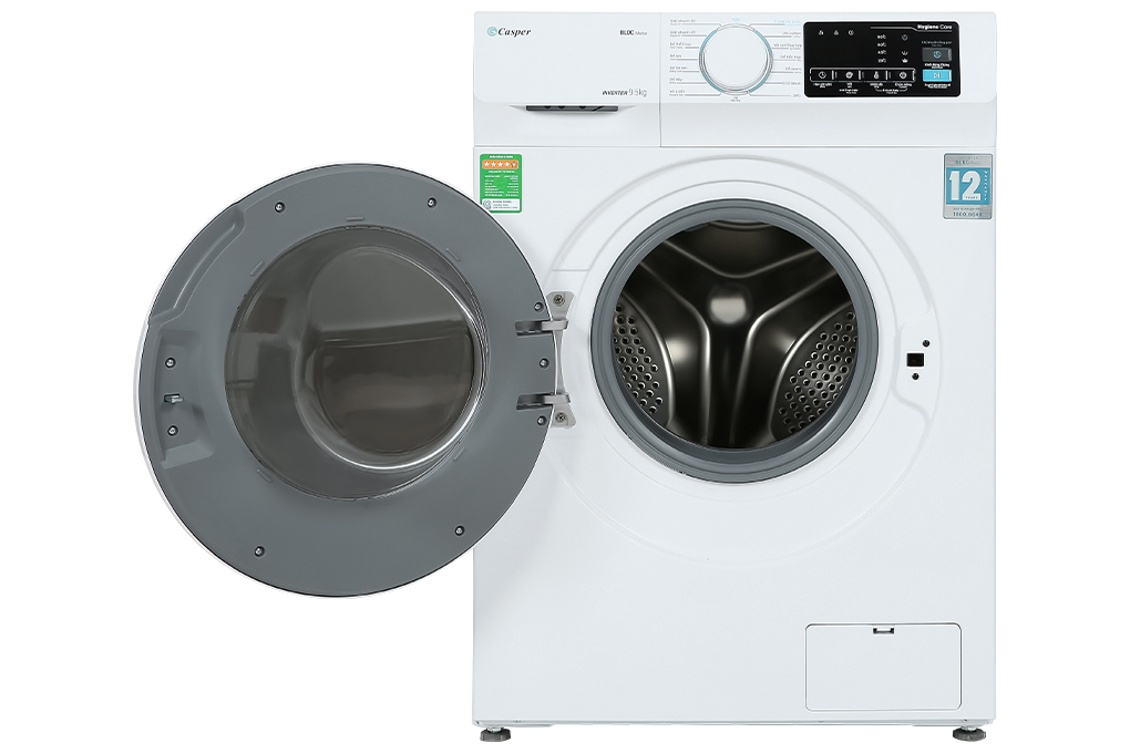 Máy giặt Casper Inverter 9.5 KG WF-95I140BWC Màu Trắng