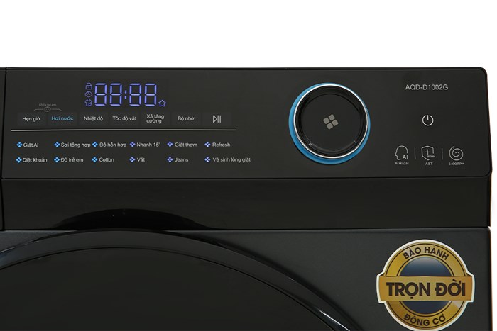 Máy giặt Aqua Inverter 10 kg AQD- D1002G BK Màu Đen