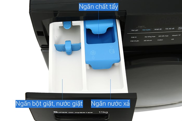 Máy giặt Aqua Inverter 11 kg AQD- D1102G BK Màu Đen