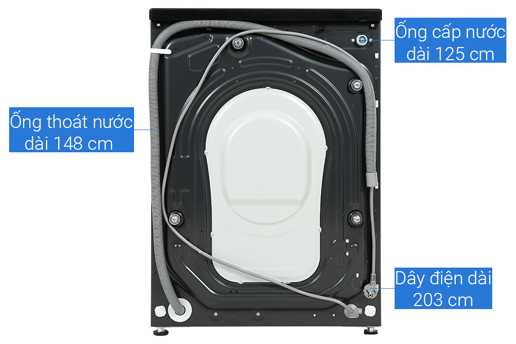 Máy giặt Aqua Inverter 11 kg AQD- D1102G BK - 8