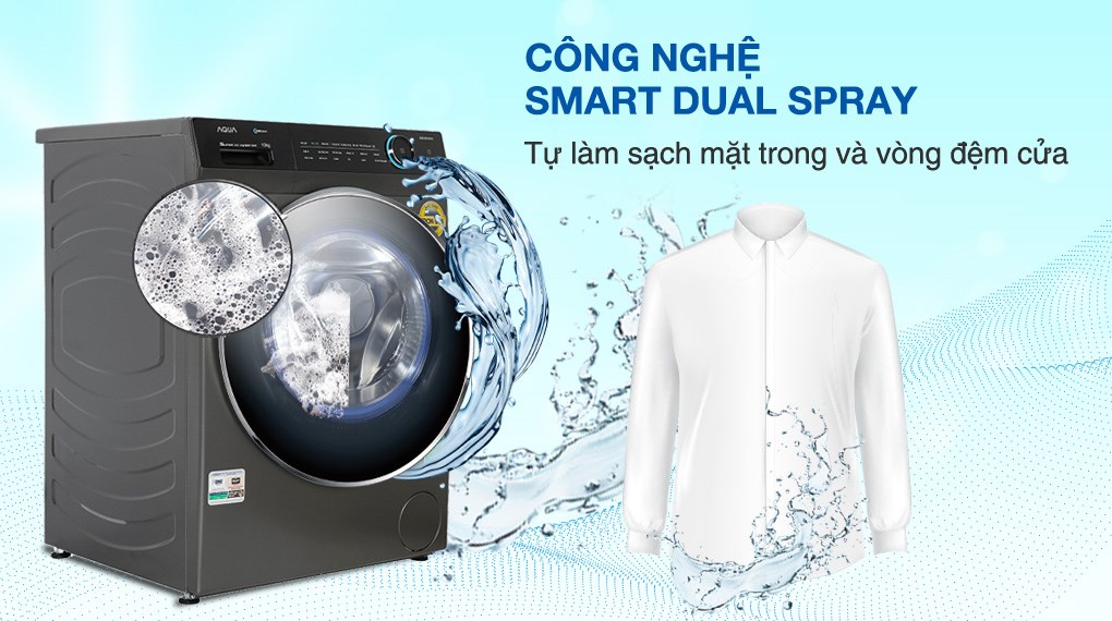 Máy giặt Aqua Inverter 10 kg AQD- DD1001G PS