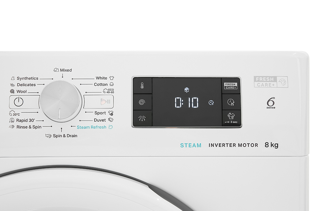 Máy giặt Whirlpool FreshCare Inverter 8 Kg FFB8458WV EU Màu Trắng