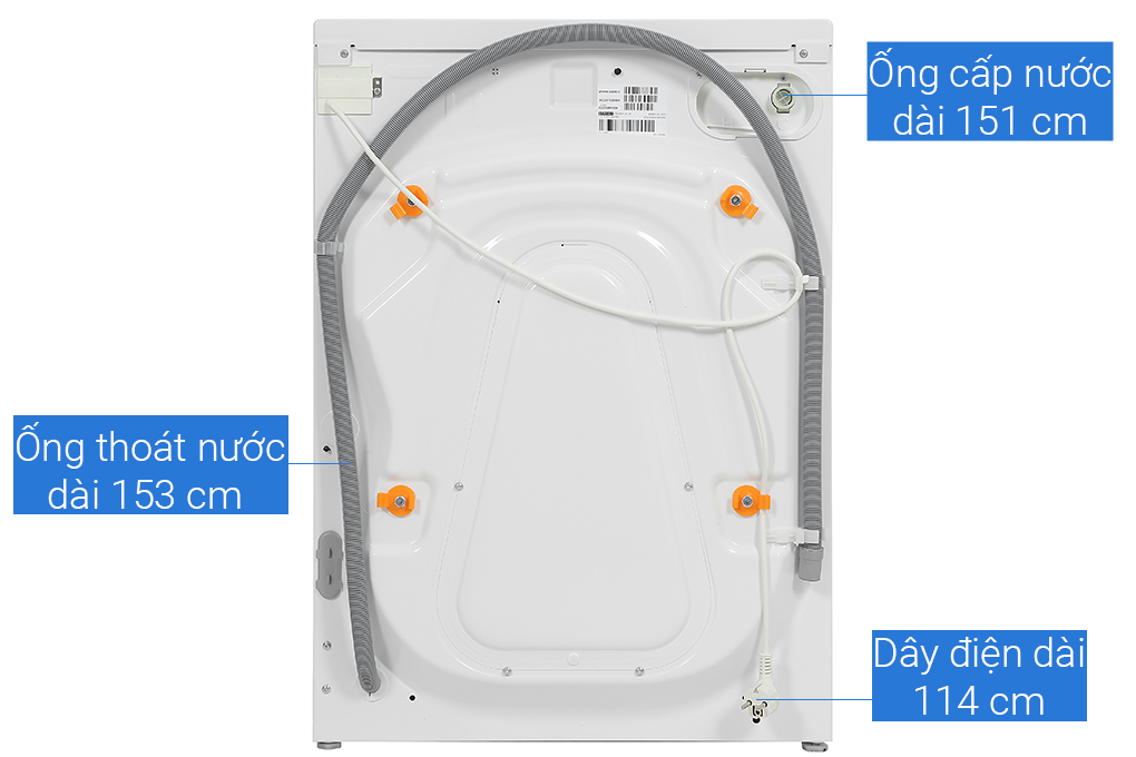Máy giặt Whirlpool FreshCare Inverter 8 Kg FFB8458WV EU Màu Trắng