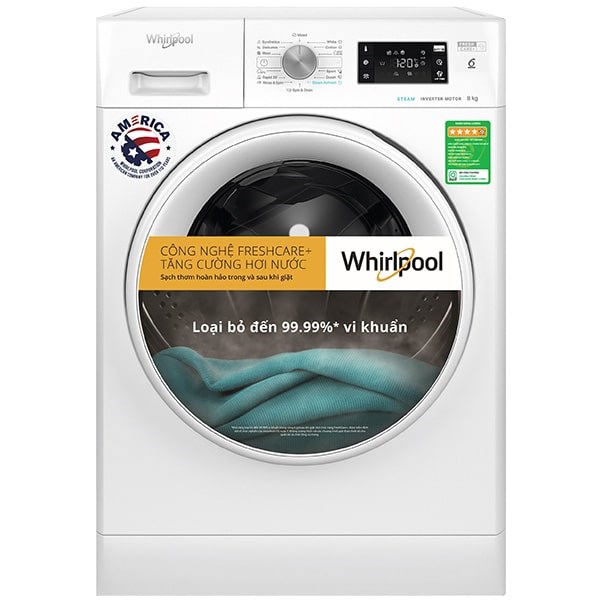 Máy giặt Whirlpool Inverter 9 Kg FFB9458WV EE